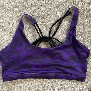 Purple camo lotus bra